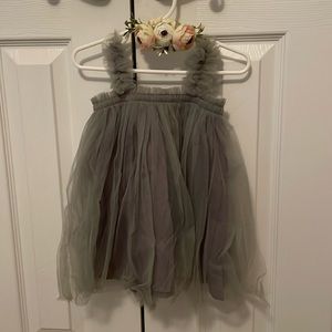 Tulle tutu dress for baby/toddler girl (12-18 month) with flower headband